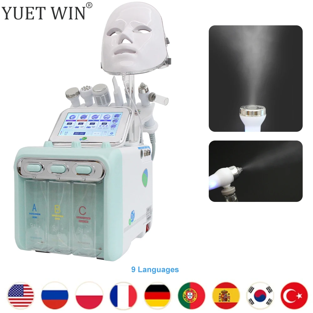 7 in 1 Water Dermabrasion Facial Machine  Deep Cleansing Skin Care Tightening Blackhead Removal Spa Beauty Device