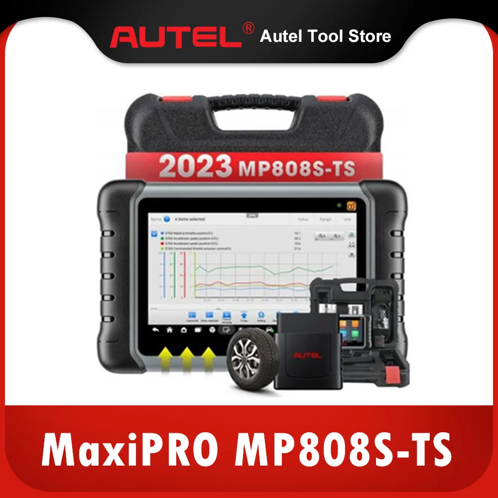 

Autel MaxiPRO MP808S-TS TPMS Bidirectional Tool with TPMS Relearn Rest Programming, OE ECU Coding, Active Test, 31 Service