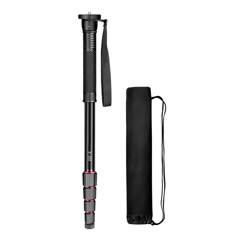 

ABZZ-E222 Photography Walking Stick For Canon Sony Camera Monopod Aluminium Lightweight Video Camera Mount Adapter