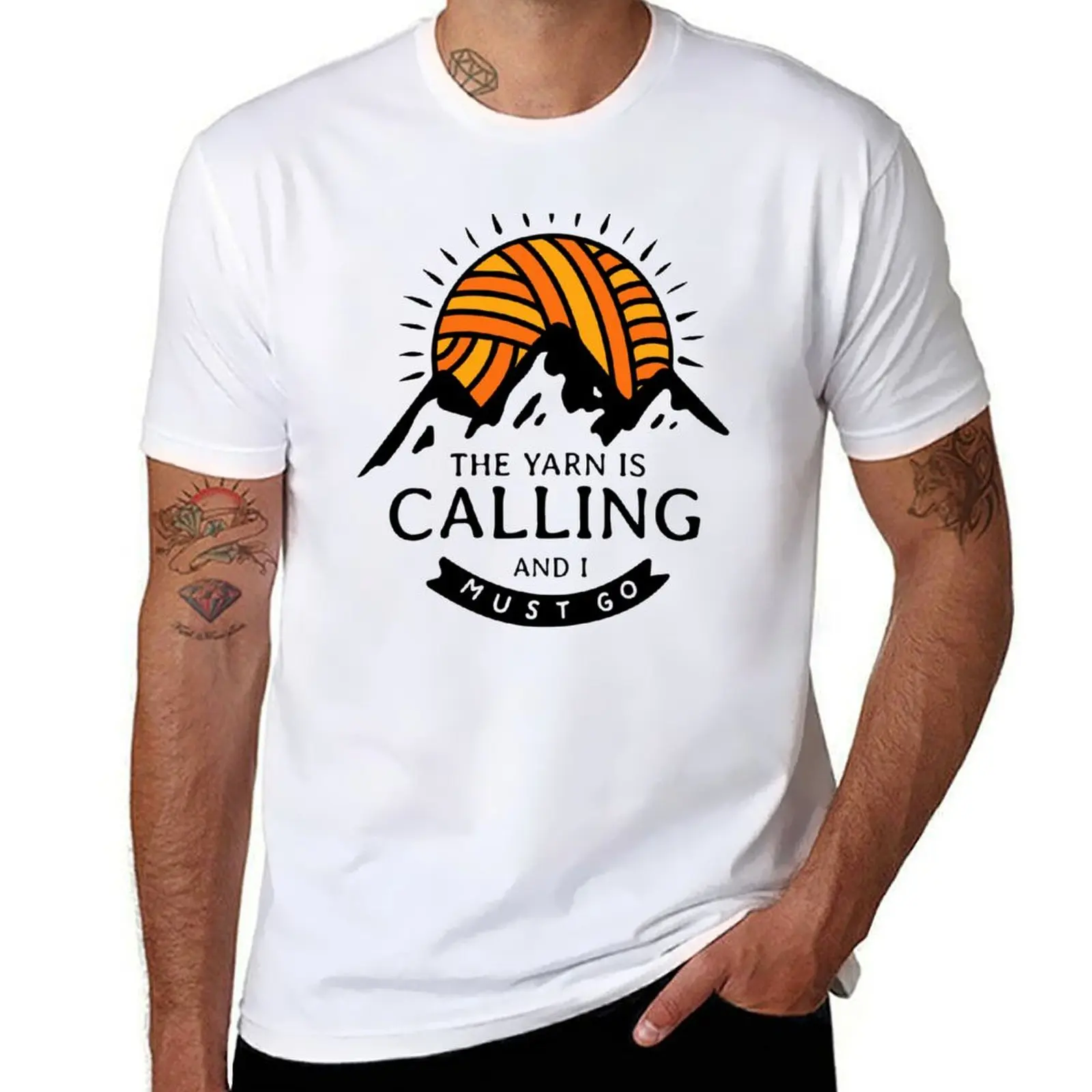 

The Yarn is Calling and I Must Go! T-Shirt g man t shirts for men funny t shirts dark humor T-Shirt