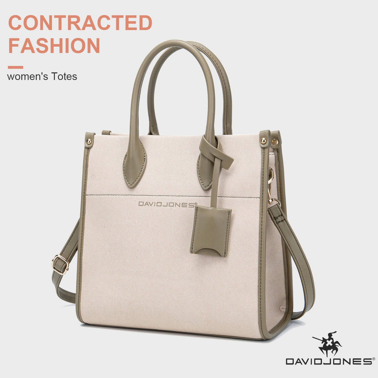 Imagem -02 - David Jones Bolsa de Couro pu Bolsas Casuais para Mulheres 2023 Designer de Luxo Bolsa de Ombro Tendência Ladies Tendência Top-handle Bag