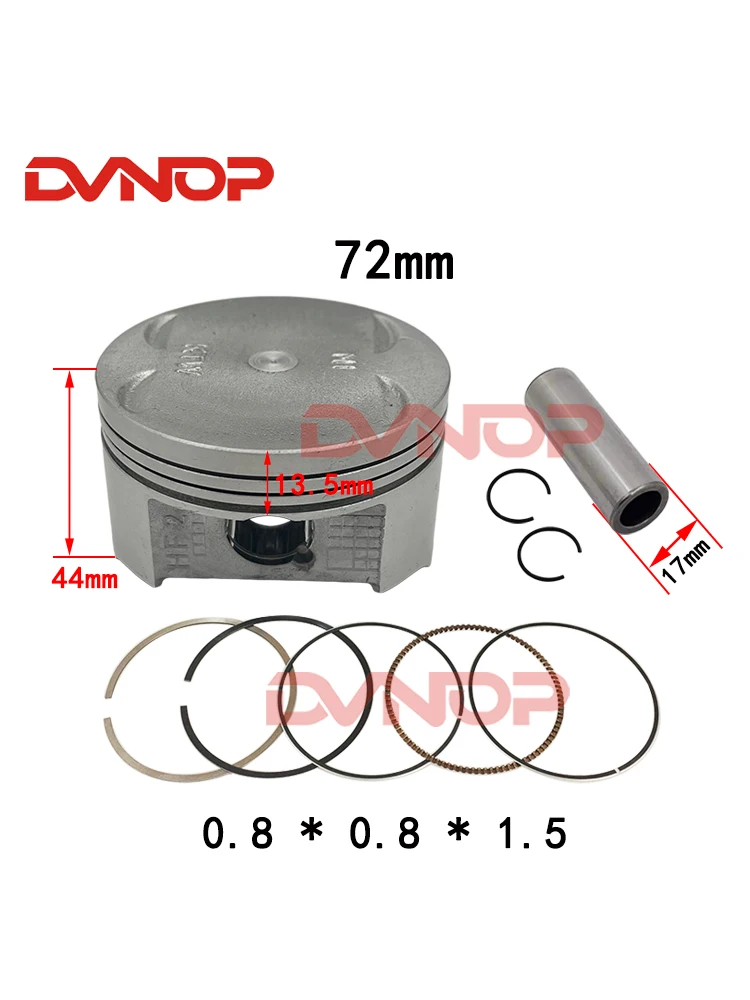 Kit de pistón de 72mm para Honda SH300 SH Forza 300 NSS 300cc 13101-KTW-901 13011-KTW-900