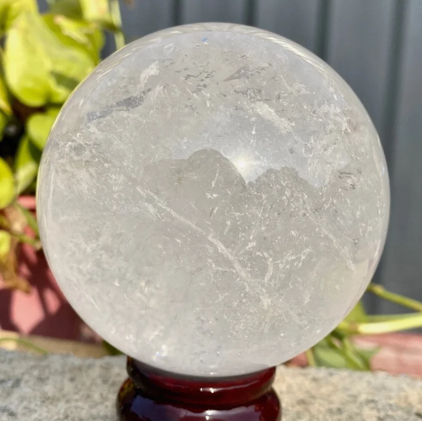 Hochwertige Natürliche Klare Quarz-Kugel Kristallkugel Reiki Meditation Edelsteine Geschenke