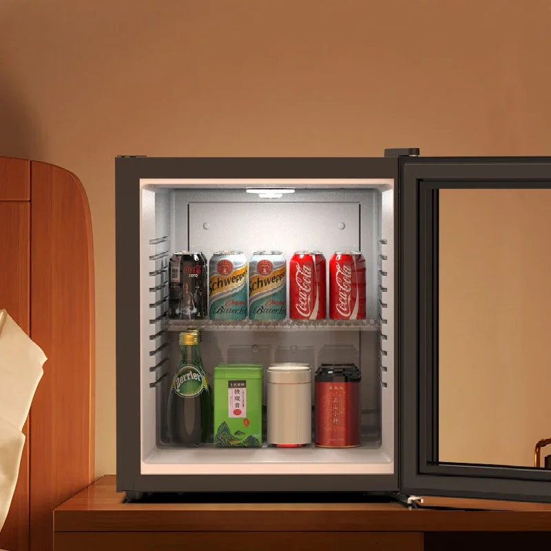 24L/33L Quiet Mini Fridge, Semiconductor Cooling, Designed for Hotel Rooms, Compact Refrigerator for Bedrooms and Living Rooms