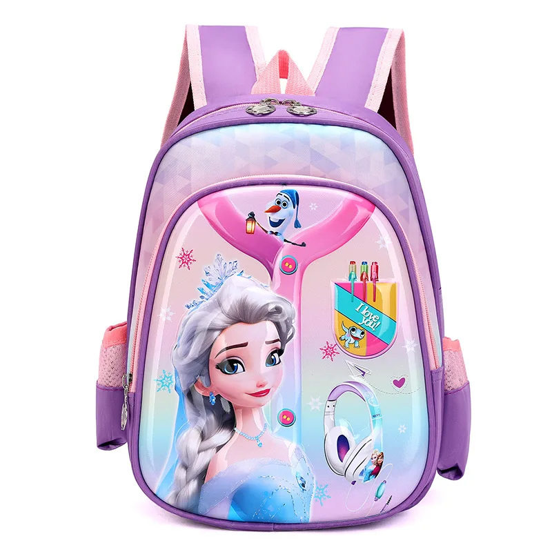 

Школьная сумка Disney «Холодное сердце» с Эльзой, рюкзак для мальчика, 3D стерео, с жестким вышивкой, милая сумка для девочек с героями мультфильмов