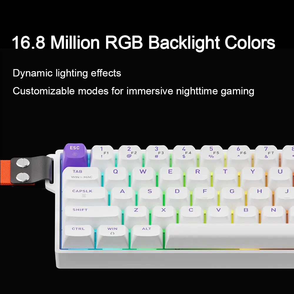 HYEKU K22 Mechanical Keyboard Magnetic Low Delay 0.01mm RT Accuracy RGB Macro Defined 4K Scan Rate Hot Swap Gaming Keyboard