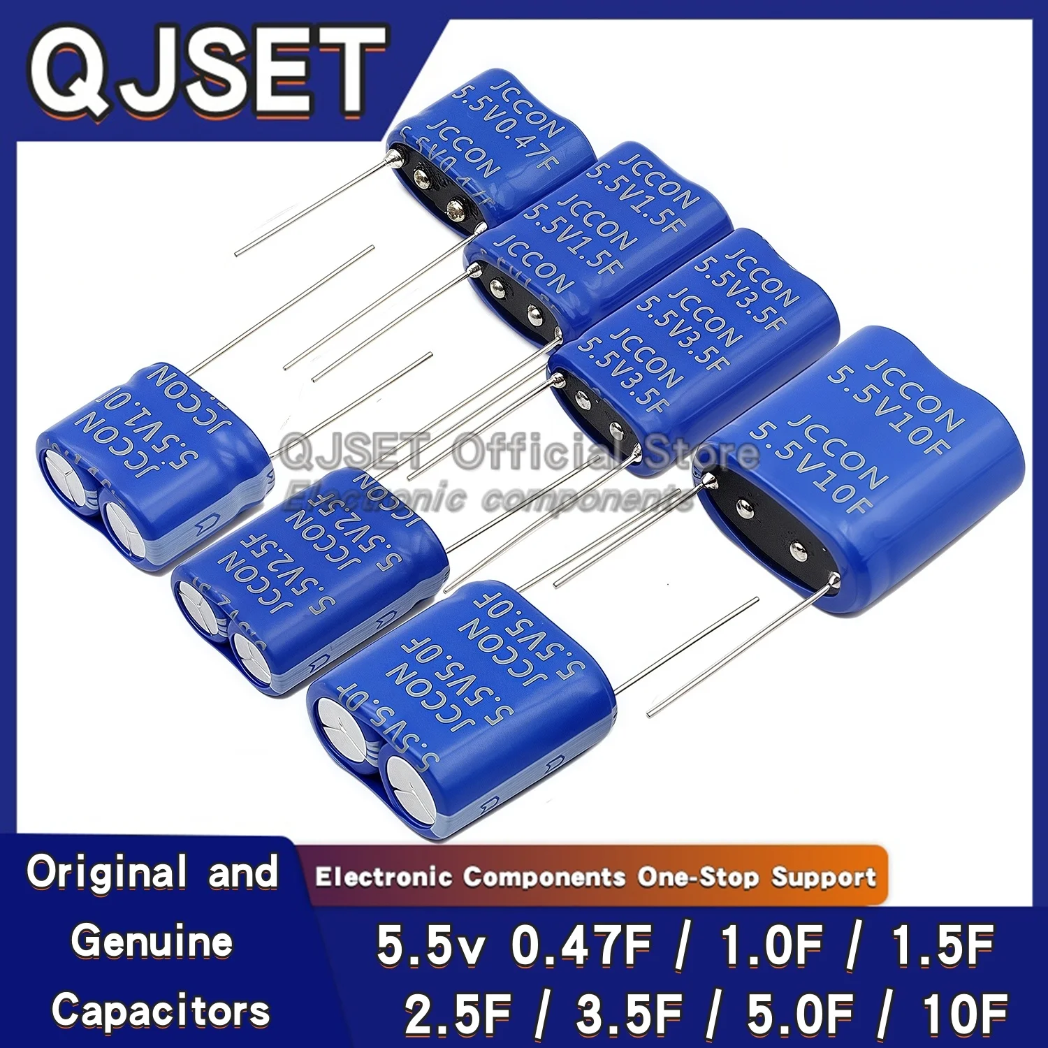 1 stücke Super Kondensator Farad Kondensator 5,5 V 0,47 F 1F 1,5 F 2,5 F 3,5 F 5,0 F 10F Kombination Doppel Schicht Drone Auto Recorder Kondensator