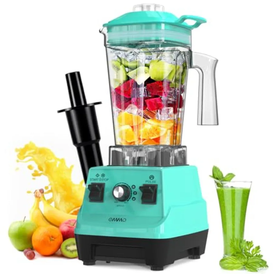 

Blender 1800W Professional High Speed Countertop Blender with Durable Stainless Steel Blades 60oz BPA Free for Shakes and Smoot