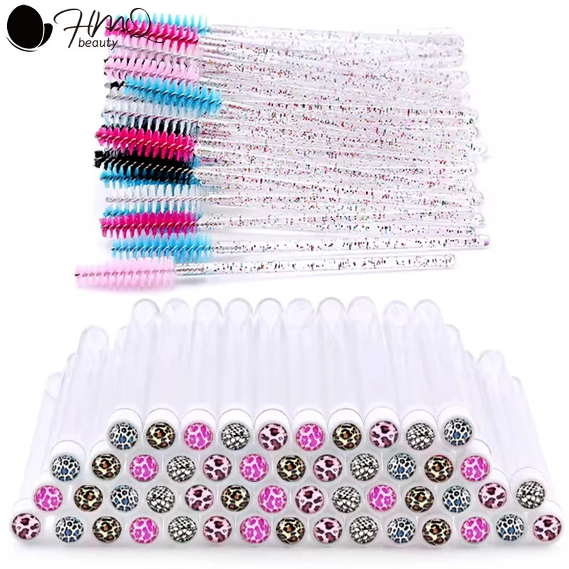 New Reusable Eyelash Brush Tube for Eyelash Extension Replaceable Eyebrow Brush Applicator Lash Mascara Wands Makeup Tools