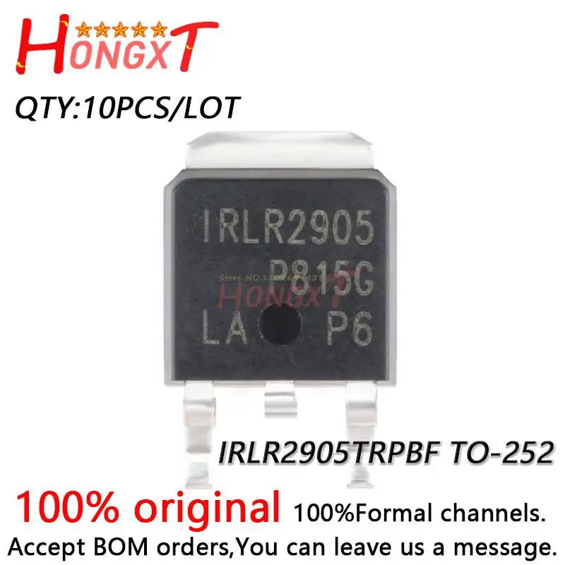 

10PCS 100% NEW Original IRLR2905TRPBF LR2905 IRLR2905PBF IRLR2905 TO252 MOS FET 36A 55V.