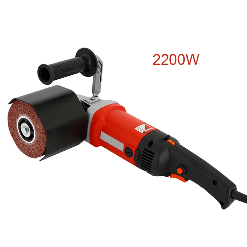 2200W 220V Burnishing Polishing Machine Wire Drawing Machine Metal Wood Ceramic Tile Polisher Sander