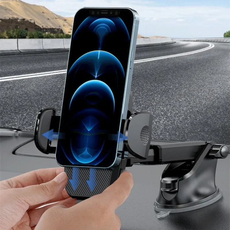 Multifunctional Car Phone Holder Cellphone Accessories Windshield Gravity Sucker Mobile Phones Stand for IOS and Android