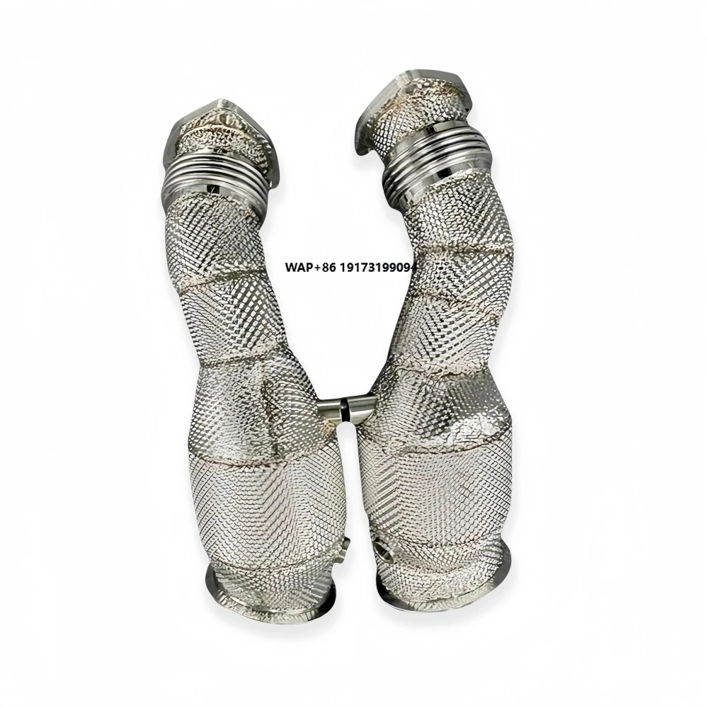 

High-flow Exhaust Downpipe Head for Aston Martin DBS 5.2T 2019+ Car Performance Exhaust Pipe Catalytic Converter Power Upgrade