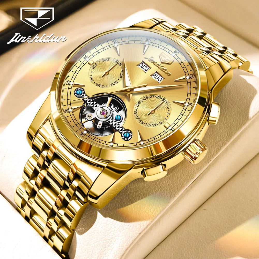 JSDUN High Quality Classic Man Watch New Multifunction Fashion Automatic Mechanical Watches for Men Trend Luxury Wrist Watch Men