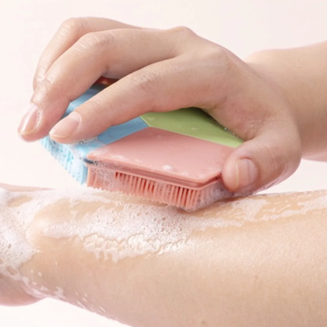 

Soft Back Scrubber Brush Silicone Body Scrubbers Skin Massager Bath Shower Scrubbing Brush Body Wash Exfoliating Scrub Bath Tool