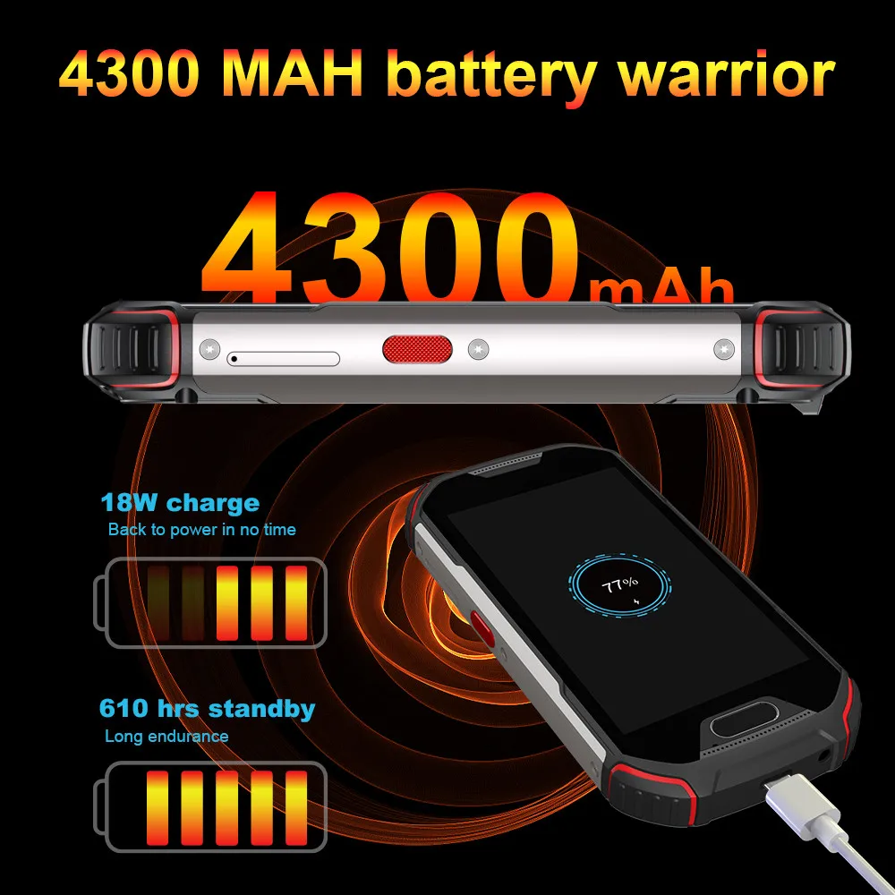 Unihertz Atom L 6GB + 128GB ، هاتف ذكي مفتوح أندرويد 11 شحن سريع 48 MP كاميرا 4300mAh بصمة المزدوج سيم NFC