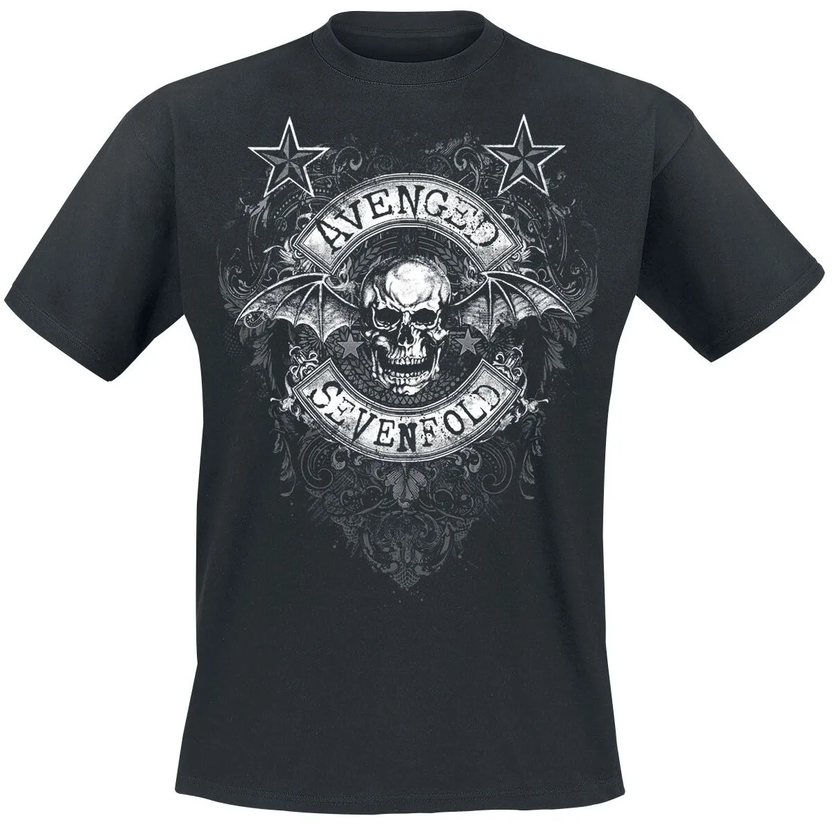 Avenged Sevenfold Inspired Cotton T-shirt Vintage Death Bat Gothic Metal Streetwear Tee