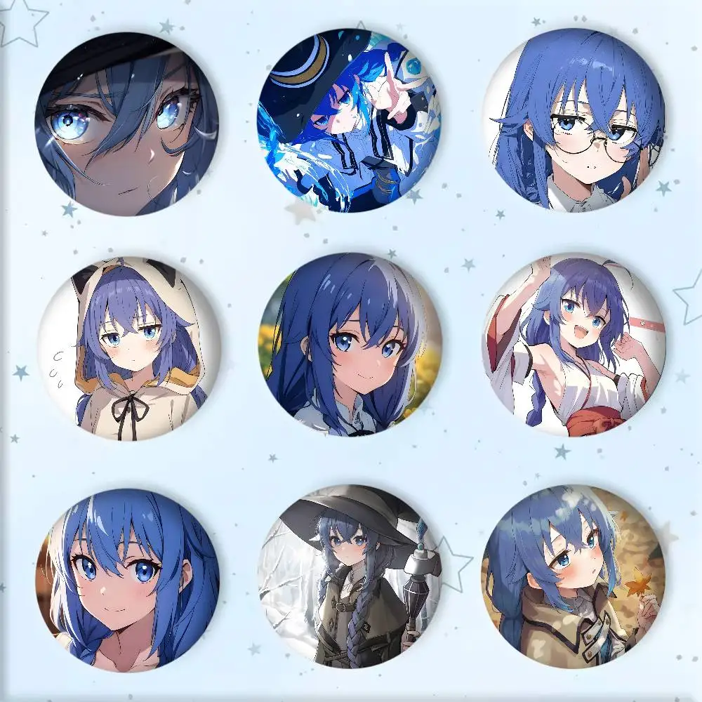 Anime The C-Coffin Of Andy And Leyley Game Badge Tinplate Round Laser Brooch Clothes Backpack Accessories Lapel