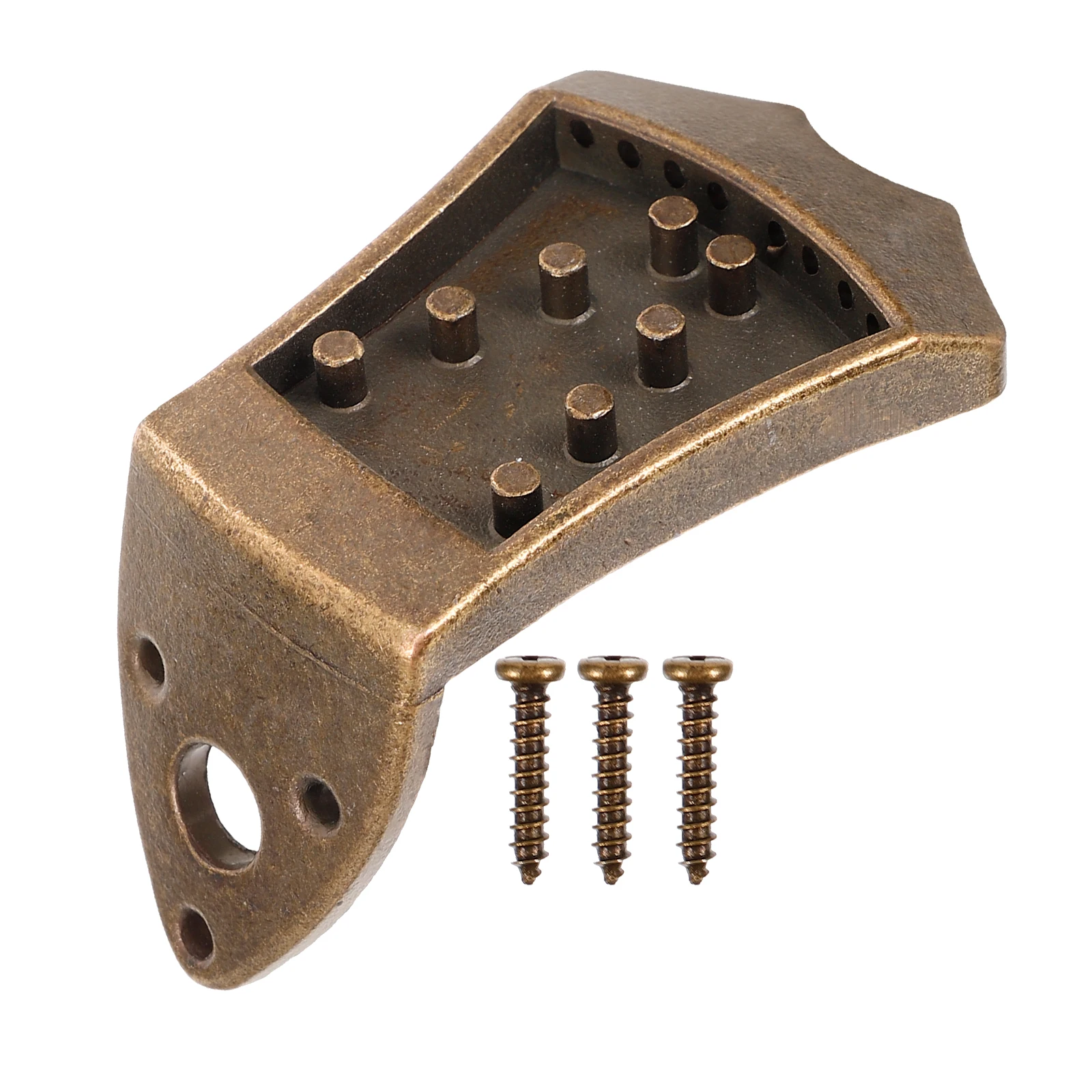 

1 set Bridge Tailpiece Golden Color Metal Instrument Parts String Accessories Replacement For Mandolin Lovers Durable Practical