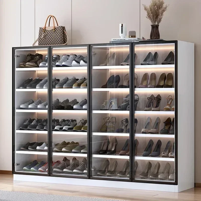 

Display Shoe Rack Organizer Cabinet Modern Standing Corner Space Saving Shoe Cabinet Balcony Meuble Chausssure Luxury Furniture