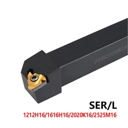 BEYOND SER1212H16 SEL2020K16 External Threading Tool Holder for 16ER 11ER Insert CNC Precision Screw Thread Shank 10-25mm Shank