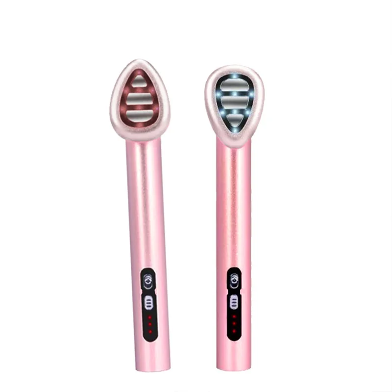 電気アイマッサージャー充電式マイクロカレント LED 光療法ポータブルフェイシャルリフティングアンチエイジングアイケア美容機器