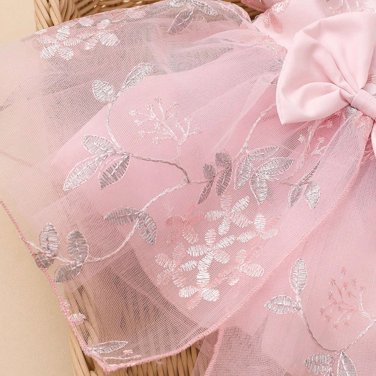 Ylsteed Conjunto de Vestido de Princesa para Fotografía de Recién Nacidos, Diadema Floral Suave para Bebés de 0 a 3 Meses, Esenciales para Retratos de Recién Nacidos en Estudio