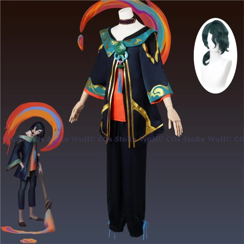 Game Lol The Visionary Hwei Men Cosplay Costume Cos Game Hwei Wig Women Men Party Uniform Hallowen Play Role Clothes Clothing