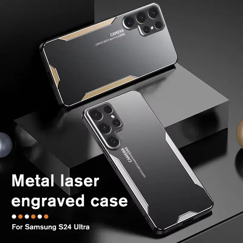 Rugged Armor Aluminum Alloy Cover For Samsung S26 Ultra S25 Edge S24 S23 S22 S21 FE Plus Anti-Drop Bumper Protect Cover
