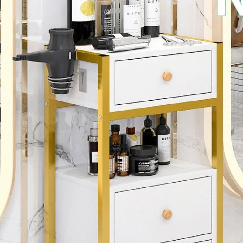 Multi-purpose Cart With Wheels Professional Beauty Salon Furniture Aluminum Laboratory Trolley Storage Tool Spa Auxiliary Drinks