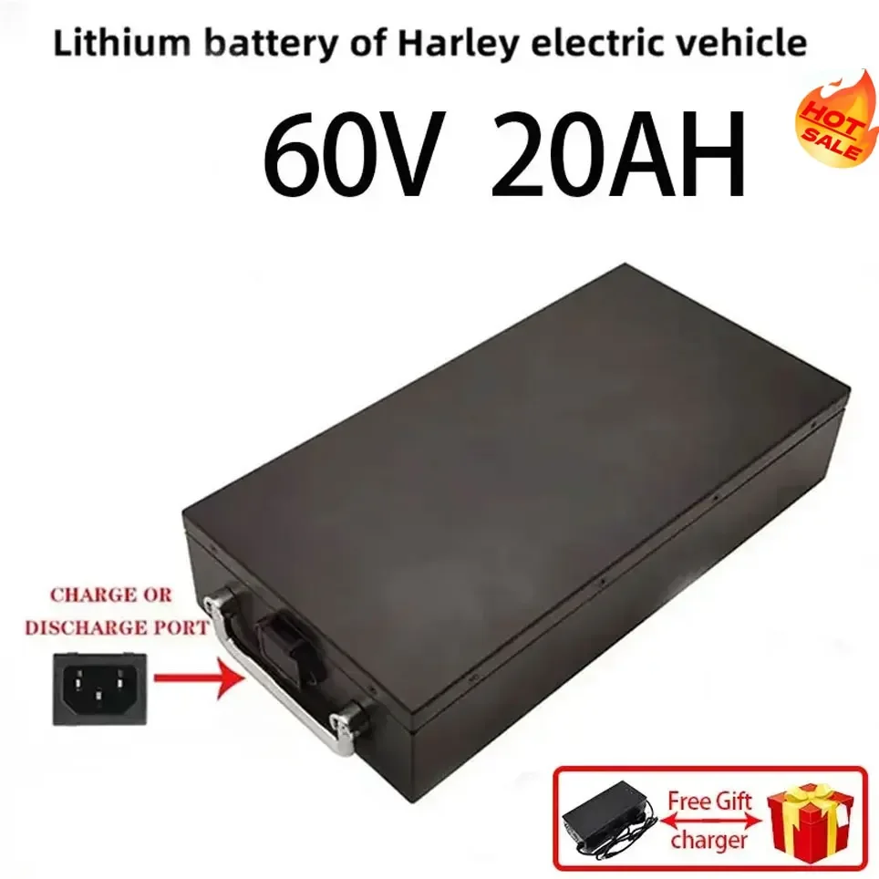 Voor Harley Tweewielige Elektrische Motorfiets Batterij 60V 20Ah 30Ah 40AH 18650 Lithium Batterijen Waterdichte Opvouwbare Scooter