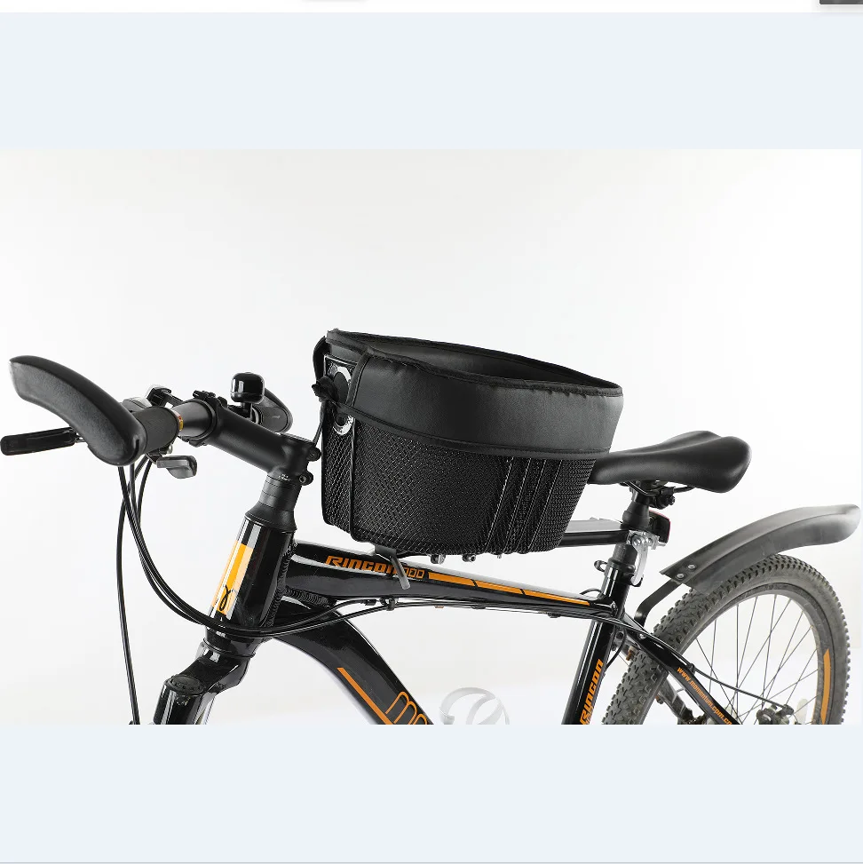 Universal Bicycle Pet Basket for Mountain Bike Road Bike Cross Saddle Detachable Dog Cat Carrier Bike Basket for GroceryShopping - view 2