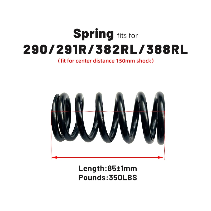 EXA 290 291R special spring 30.4×85mm and for DNM DV-22 DV-22AR Scooter bicycle rear shock absorber