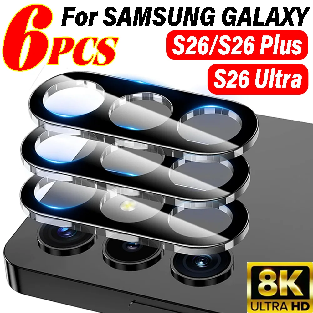 

6-1Pcs HD Clear 3D Back Lens Film Cover for Samsung Galaxy S26 Ultra 9H Tempered Glass Camera Protectors for S26 Plus/Ultra 5G