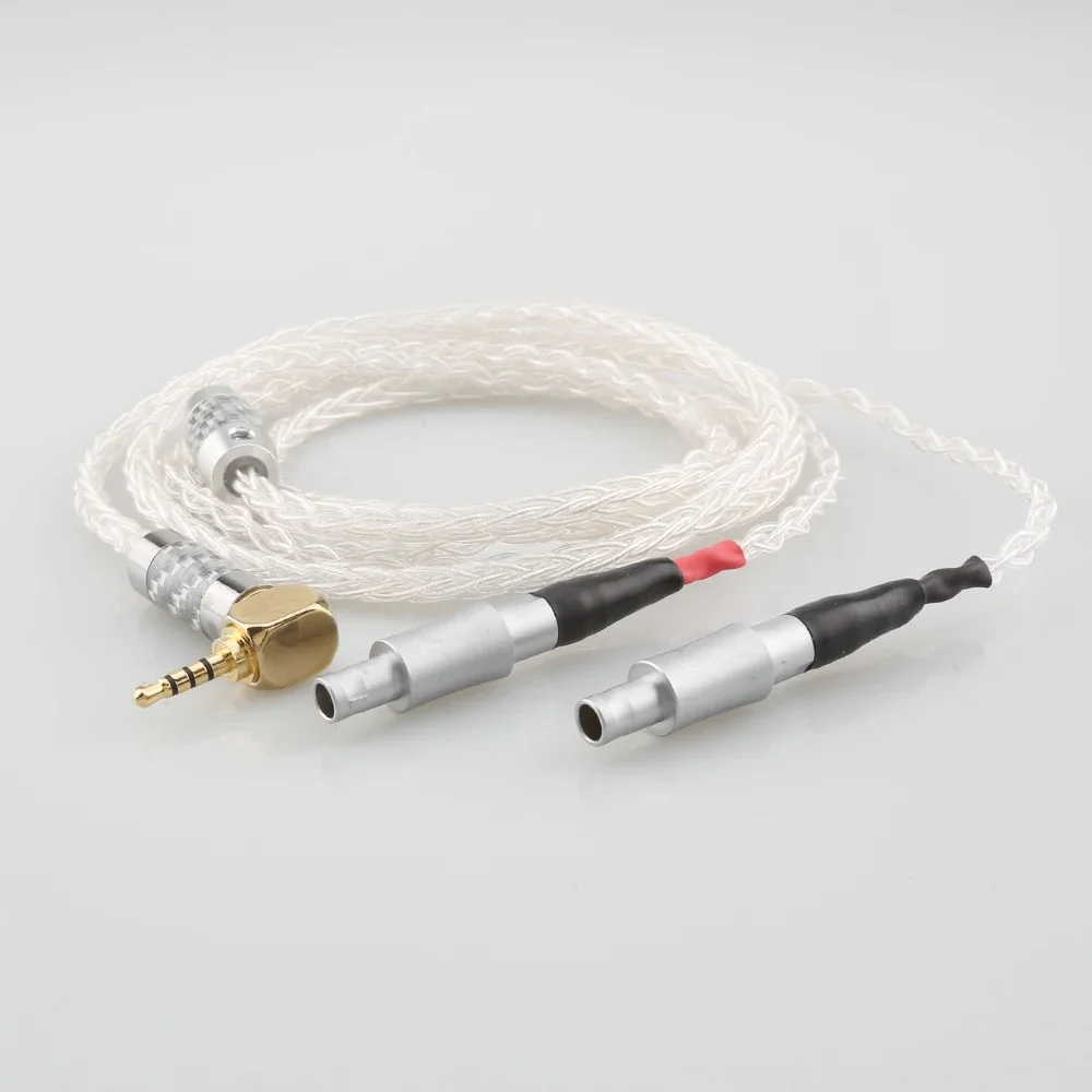 Audiocrast 99% cabo de fone de ouvido prata pura para Sennheiser HD800 HD800s HD820s HD820 Enigma Acoustics Dharma D1000