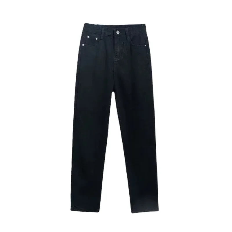 

Straight Leg Jeans Women Loose High Waist All Wear Thin Harun Spring and Autumn New Pants Tide Ins Radish Daddy Pants Women