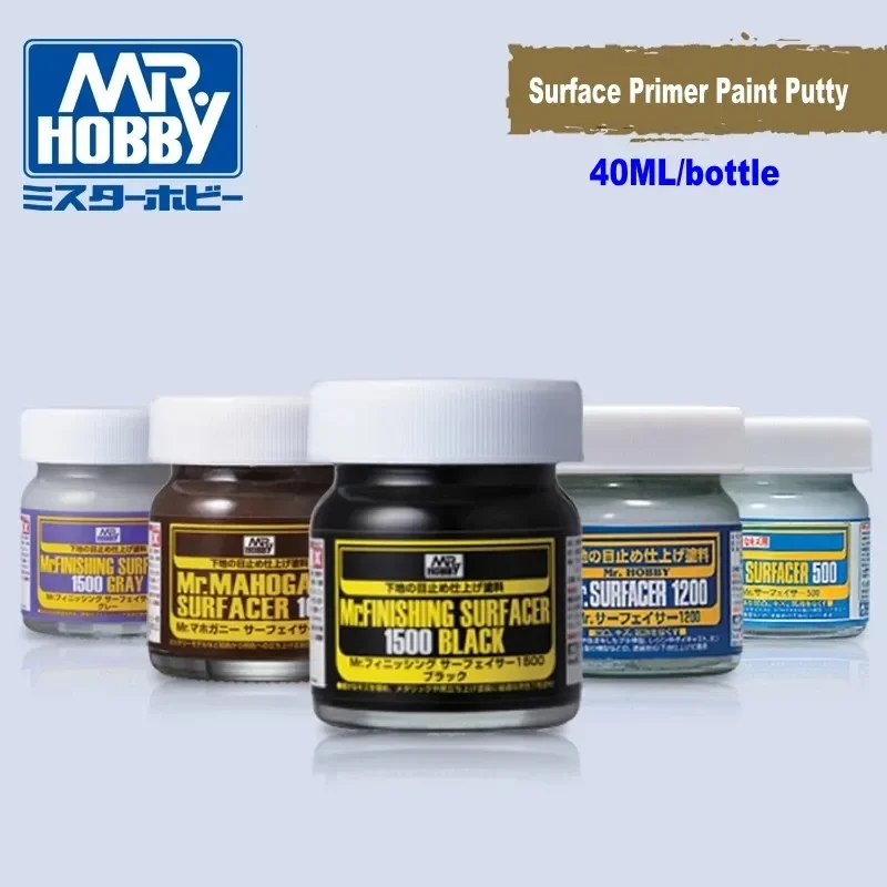 MR.Hobby SF283/-SF292 40ML Model Surface Base Primer Paint Putty For Military Model Painting DIY Hobby Tools Accessory