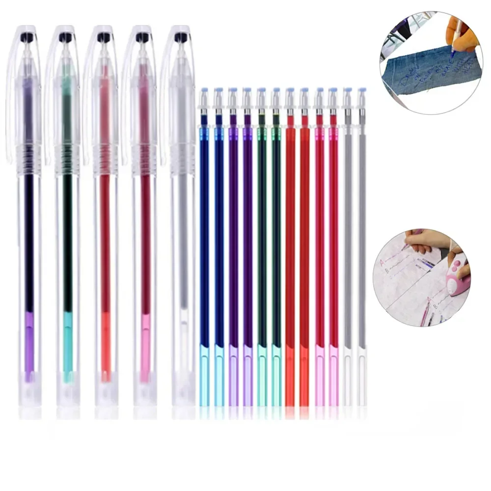 

1Set Fabric Markers Pencil High Temperature Disappearing Marker Pens Heat Wrap Fade Out DIY Sewing Drawing Lines Accessories