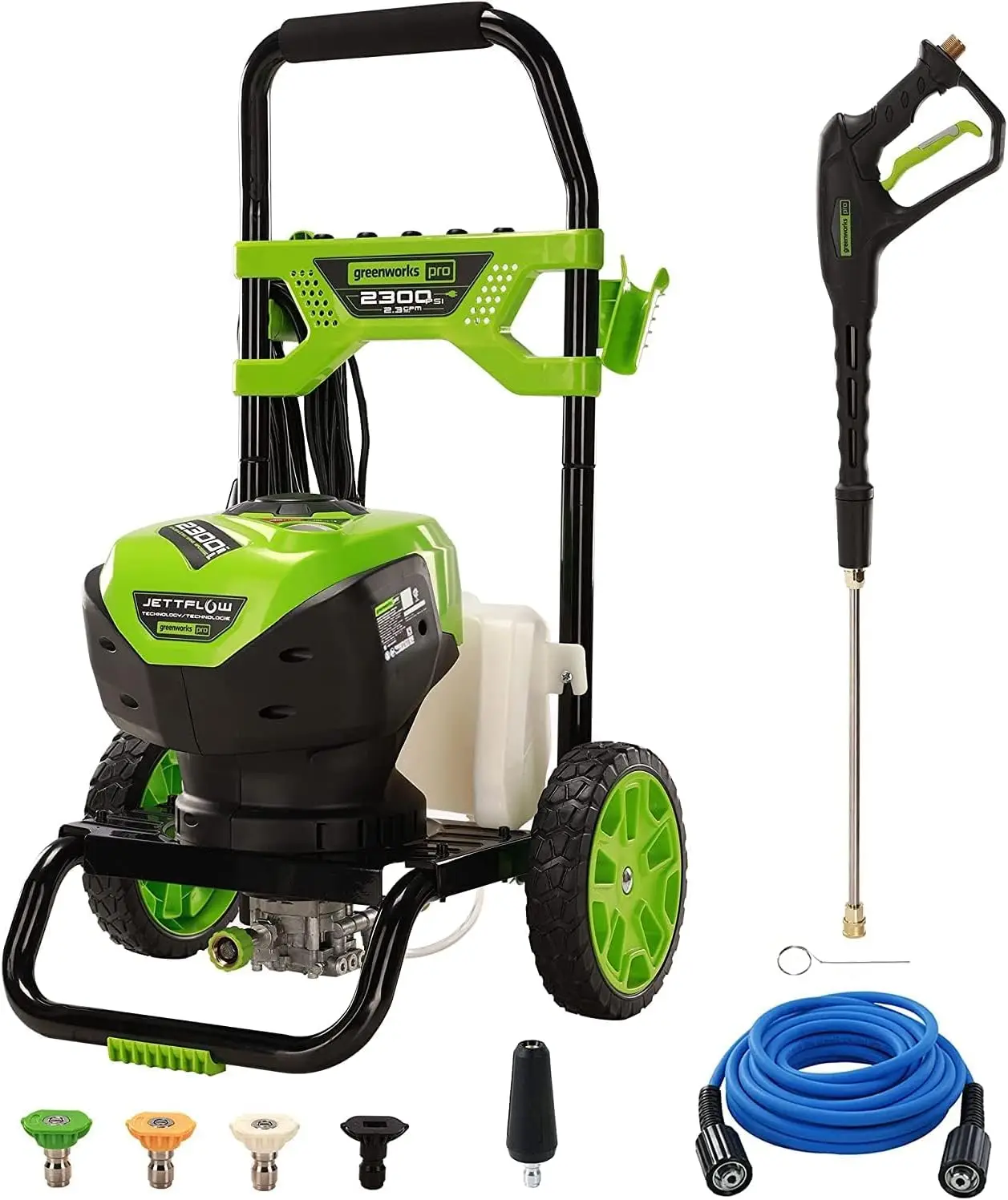 

2300 PSI Electric Pressure Washer with Brushless Motor, 25' Hose, Quick Connect Wand & Nozzles