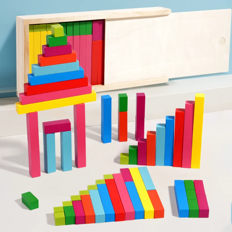 Sussidi didattici Montessori per l'apprendimento della matematica Bastoni decimali colorati Puzzle Giocattoli Scuola materna Educazione della prima infanzia