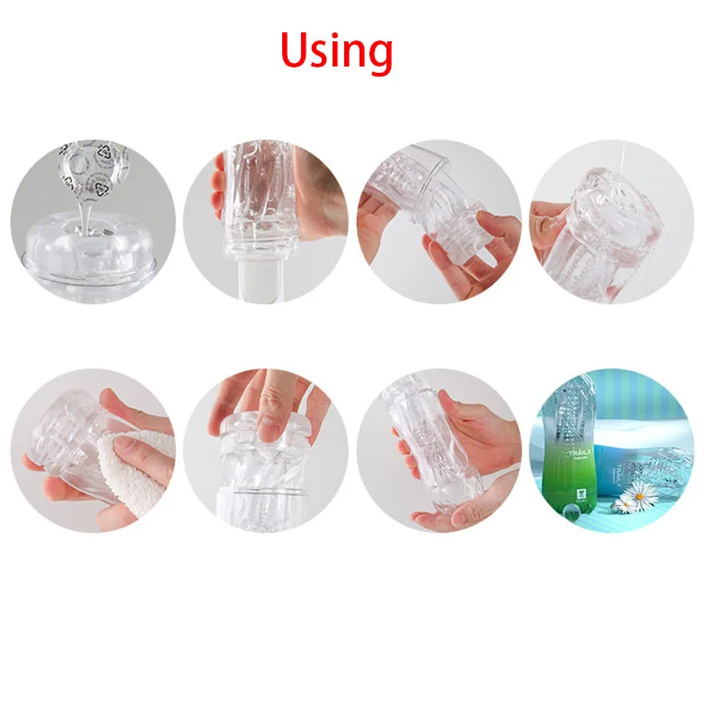 Male Masturbators For Men Sex Toys Rainbow Mini Cup Pocket Pussy Realistic Vagina Flesh Ligtht Silicone Masturbation Adult Goods