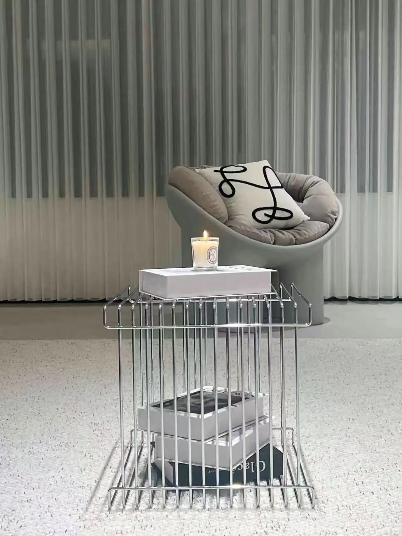 Sofa Side Table with Storage Rack, Simple Modern Book and Newspaper Rack, Living Room Coffee Table, Bedroom Storage Rack, Corner Table, Side Table