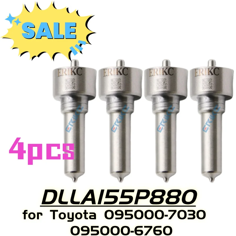 

4 шт. DLLA155P880, форсунка Common Rail DLLA 155P 880, форсунка дизельного топлива, форсунка DLLA 155 P 880 для Toyota 095000-7030 095000-6760