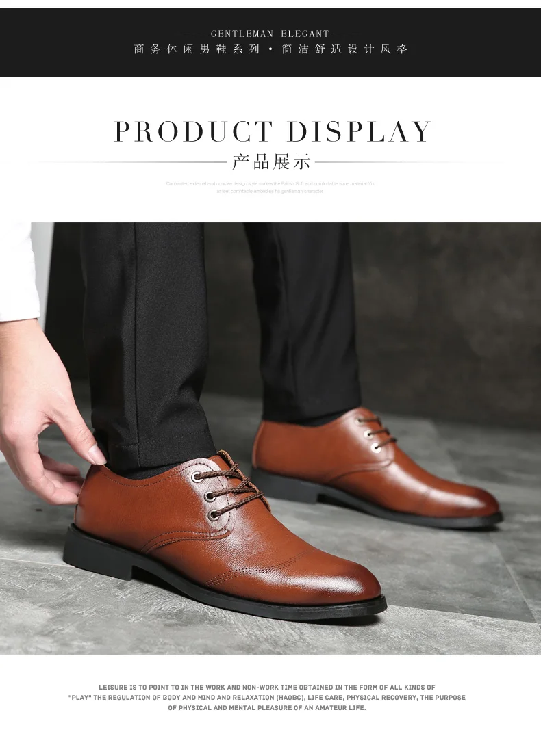 Formale Business-Oxford-Schuhe für Herren, klassische Leder-Kleiderschuhe für Hochzeit und Büro – Detail 10