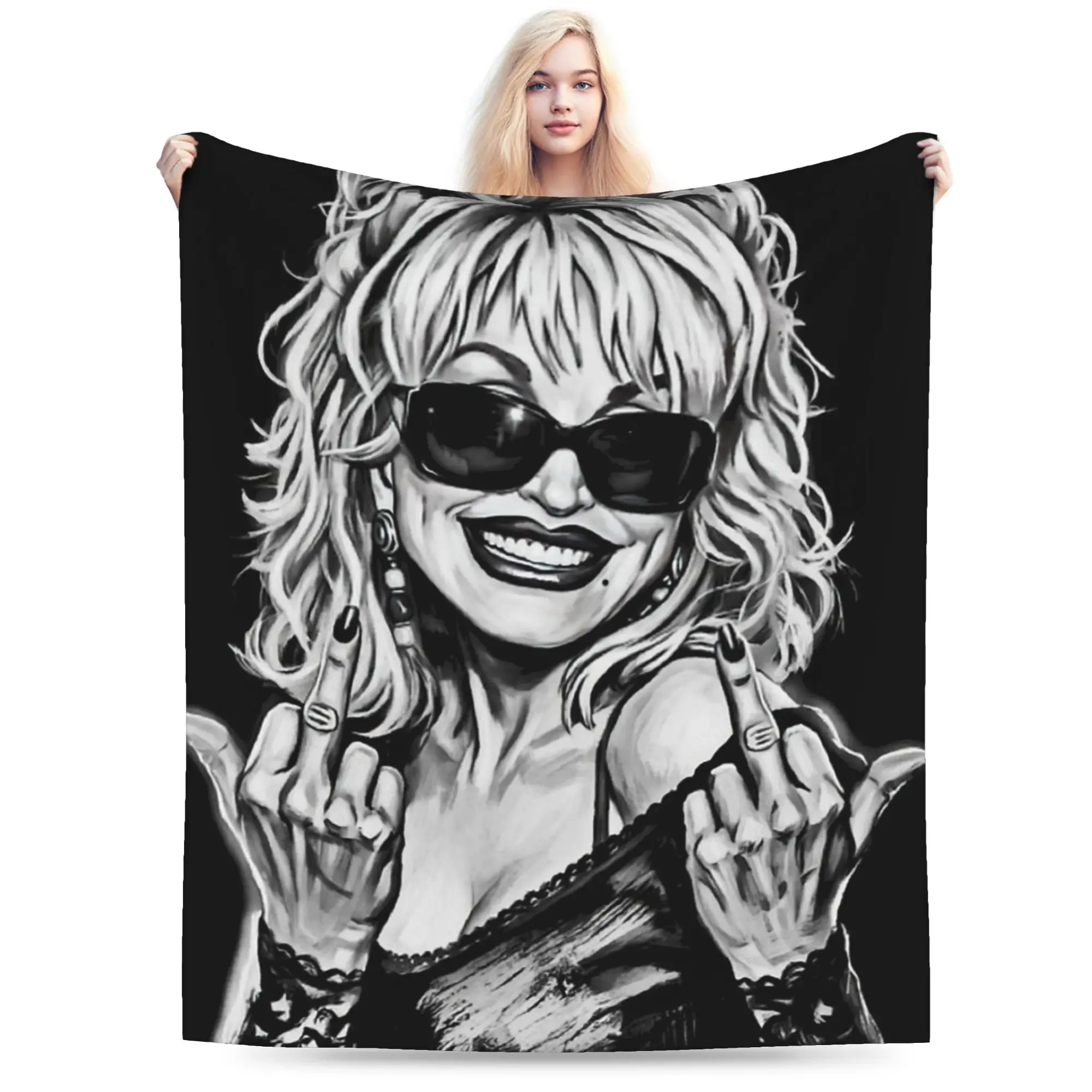 RIP Dolly Parton Accessories Blankets Lightweight Thin Flannel  Throw Blanket Relax Bedspread