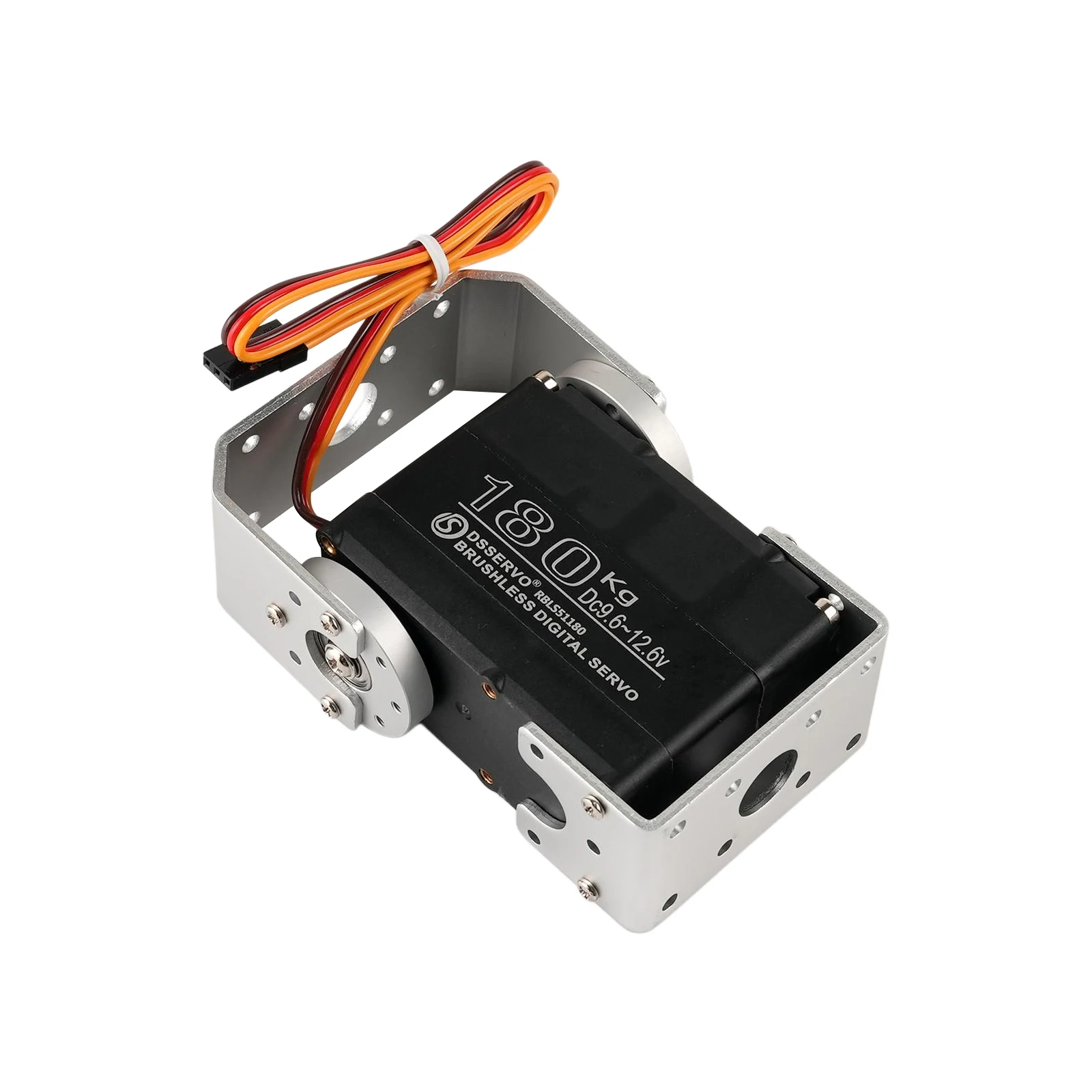 

RBLS51180 High Torque 180Kg Brushless Motor 12V Dual Shaft Digital Servo 180/270/360 Degree Metal Gears Servos For Rc Robot Car