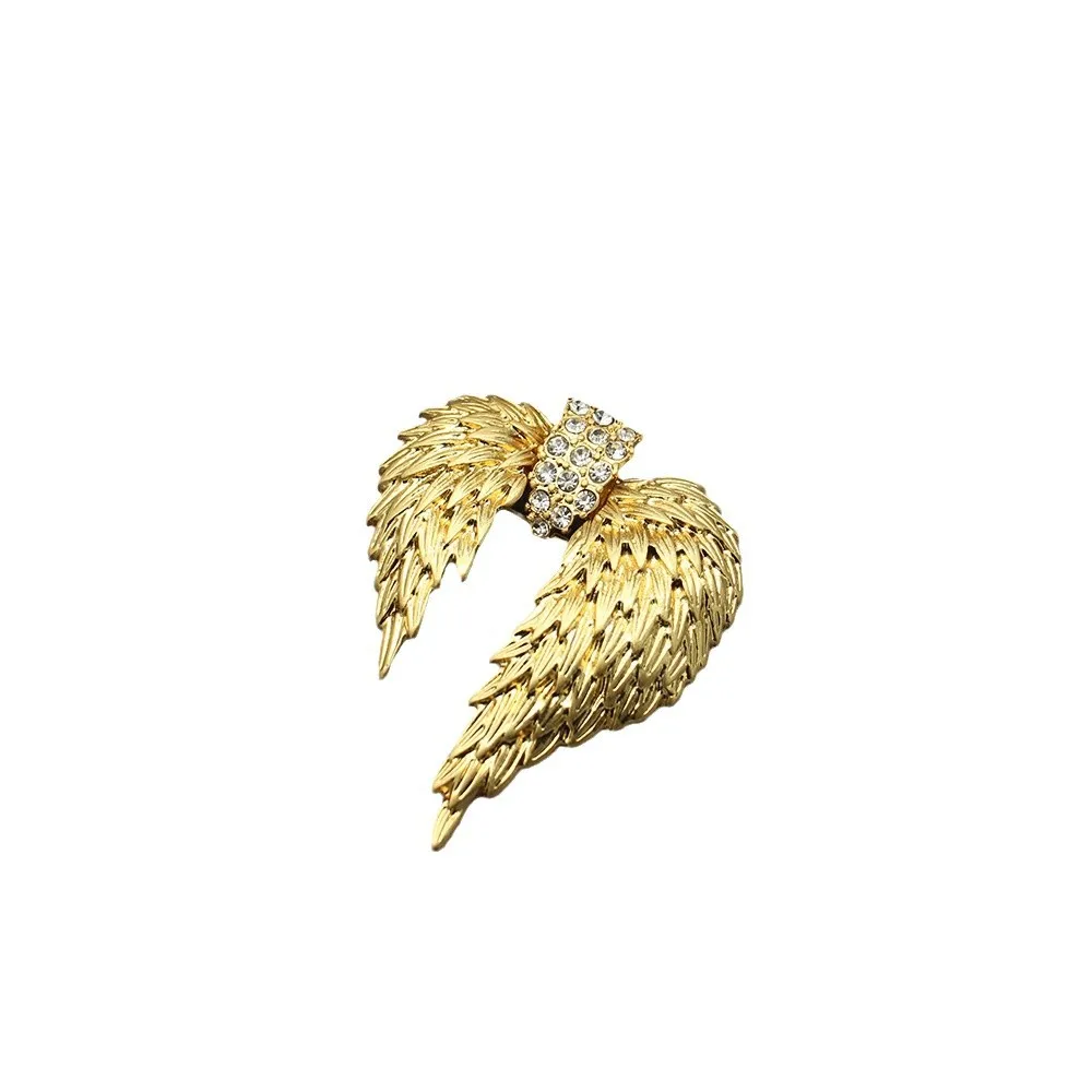 New Vintage Angel Feather Brooch in Heart Shape, For Women's Gift