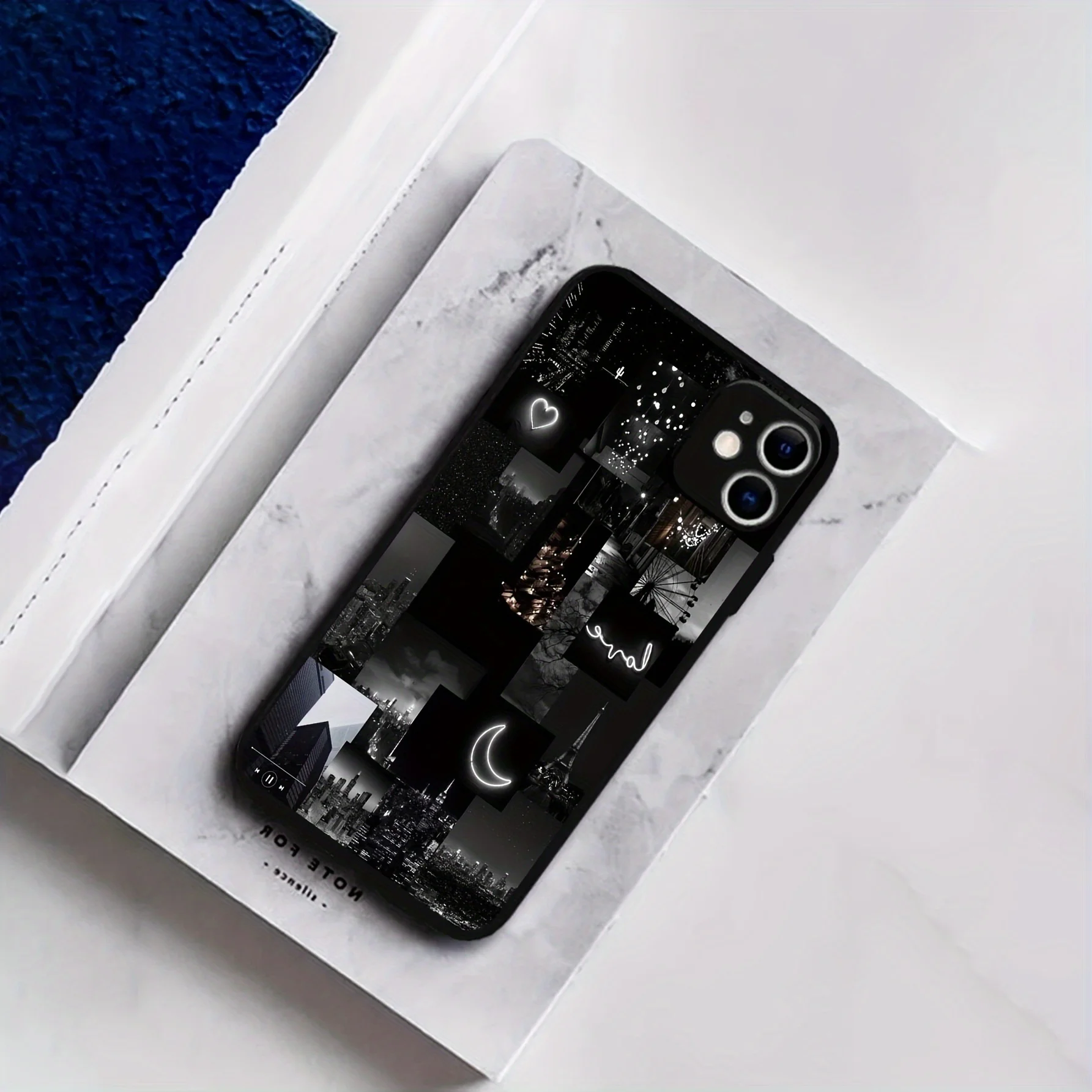 يقدم حافظة سوداء بلوري حماية كاملة ضد القطرات، متوافقة مع iPhone 17 16 15 14 13 12 11Pro Max Plus #5