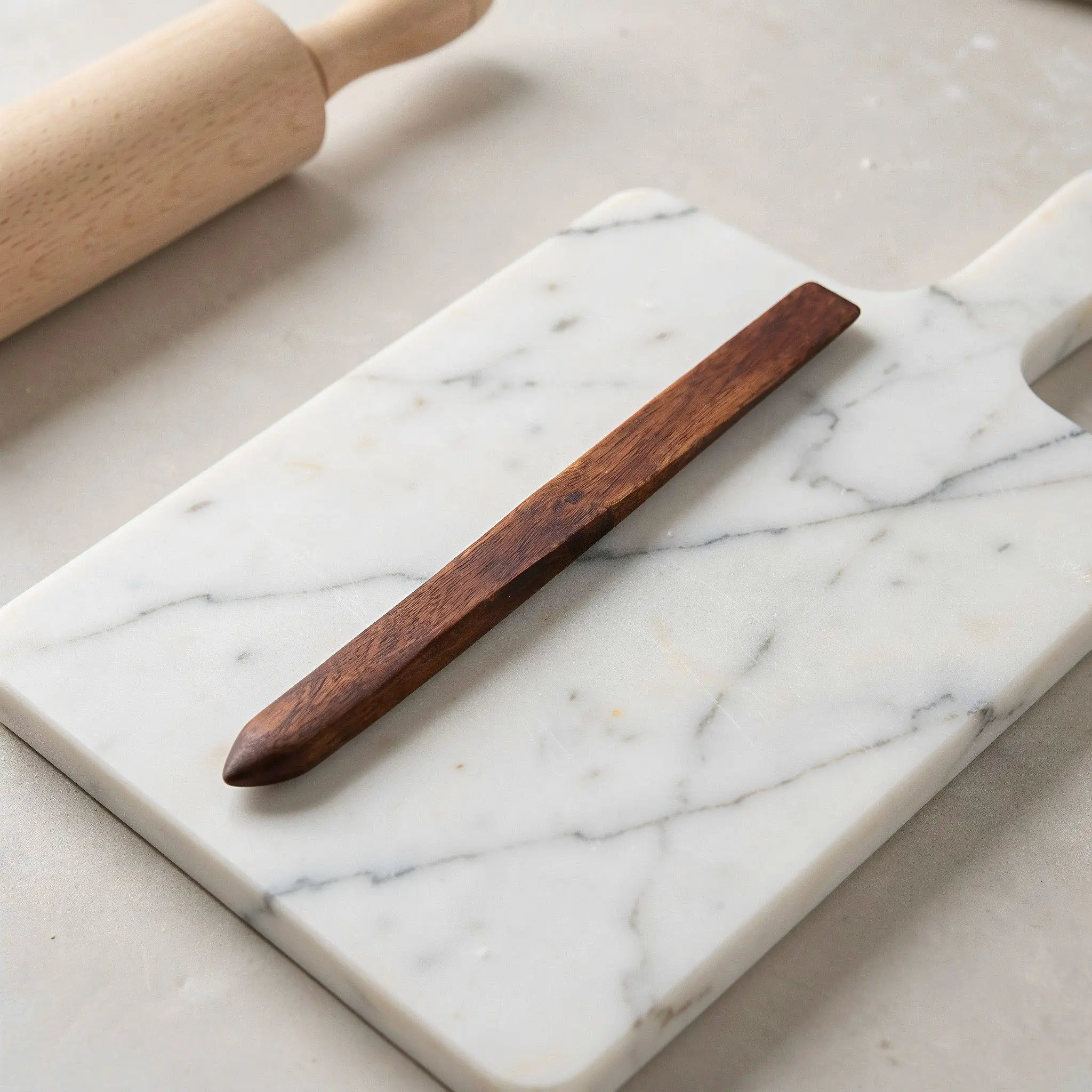 Bread Baking Kitchen Utensils - Wooden Sourdough Mixing Stir Stick Natural