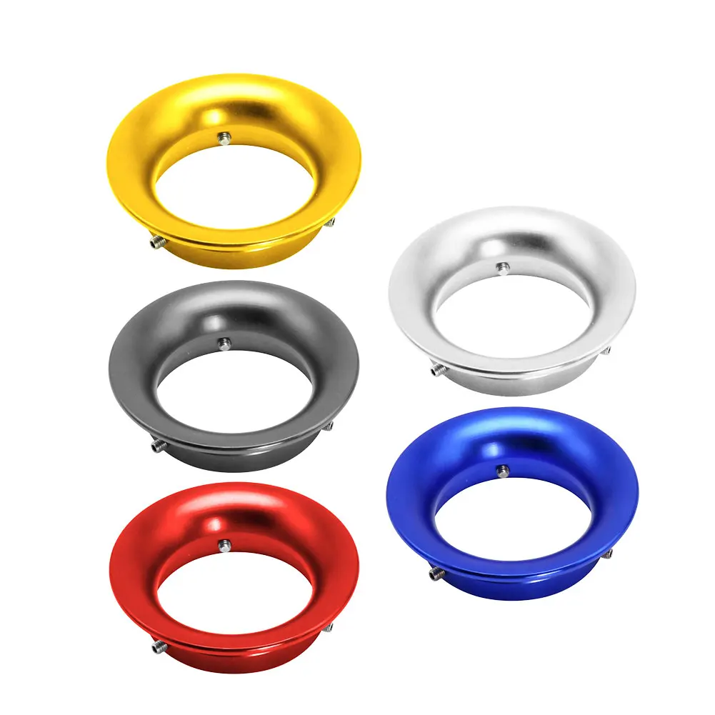 PWK 및 OKO 21 24 26 28MM 알루미늄 합금 재질 기화기 에어 필터 윈드 컵 (조립용 나사 3개 포함)